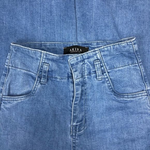 Akira The Zone I’m In High Waist Flared Jeans missing belt size Small - Picture 5 of 11